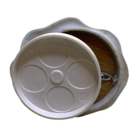 Music Box Angel Vintage Ceramic White Christmas - Picture 7 of 10